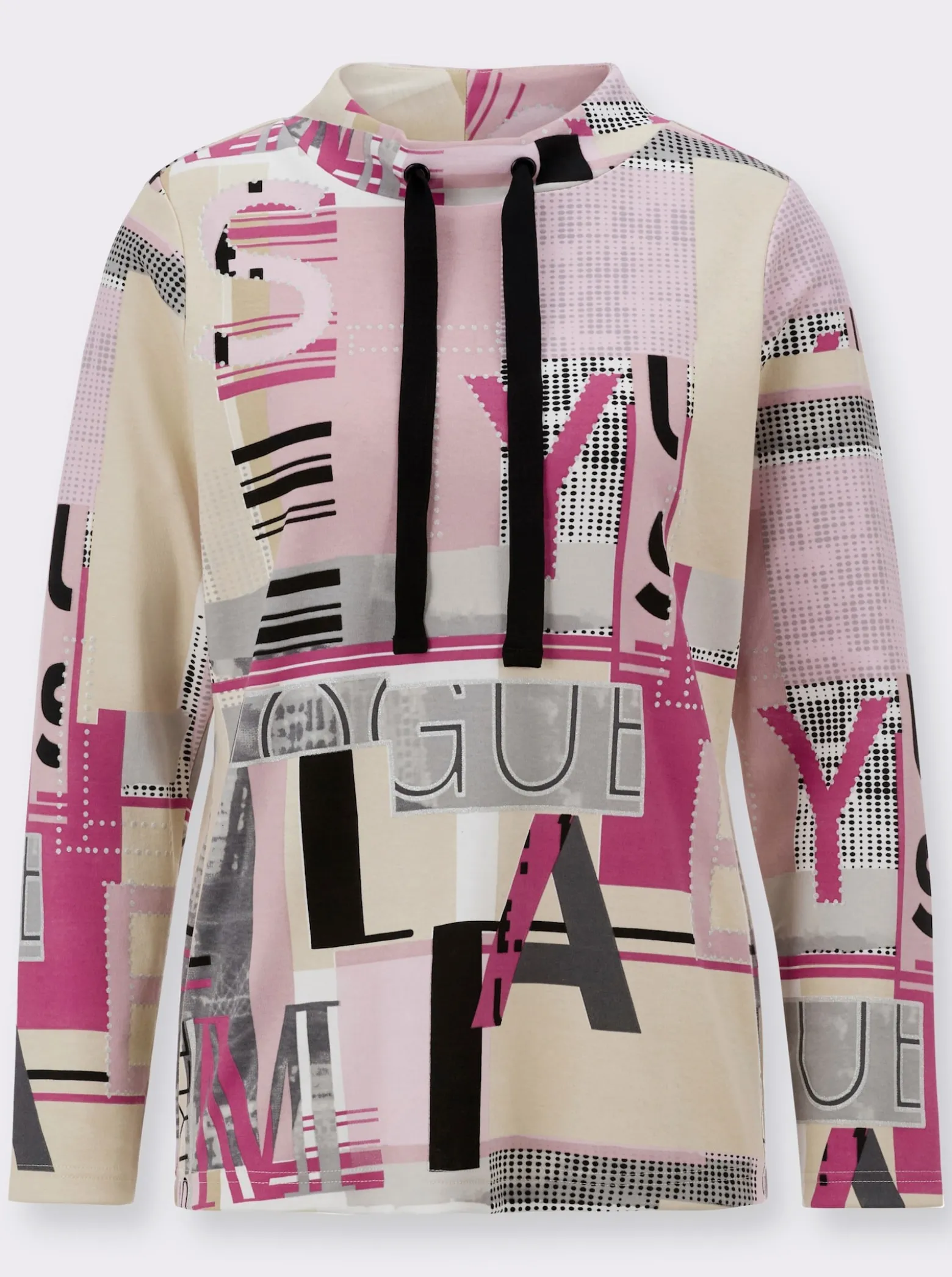 Sweatshirt mit Folien-Print