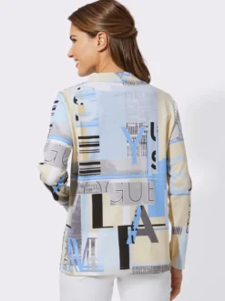 Sweatshirt mit Folien-Print