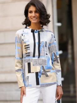 Sweatshirt mit Folien-Print