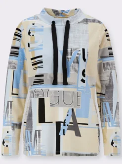 Sweatshirt mit Folien-Print