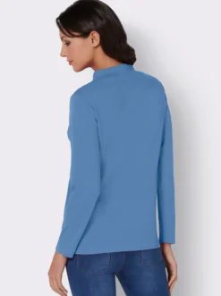 Sweatshirt mit Glitzersteinchen im Vorderteil