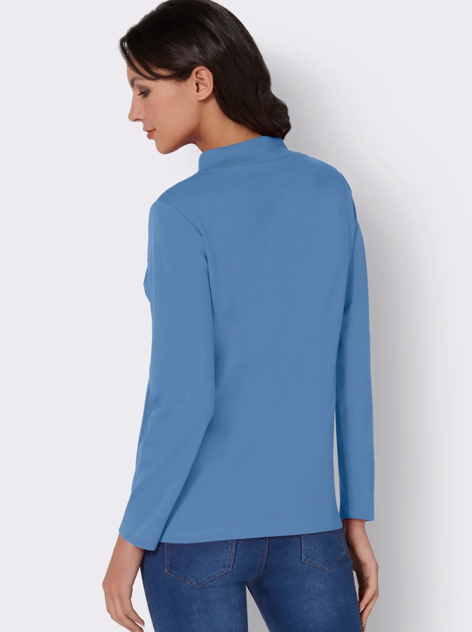 Sweatshirt mit Glitzersteinchen im Vorderteil