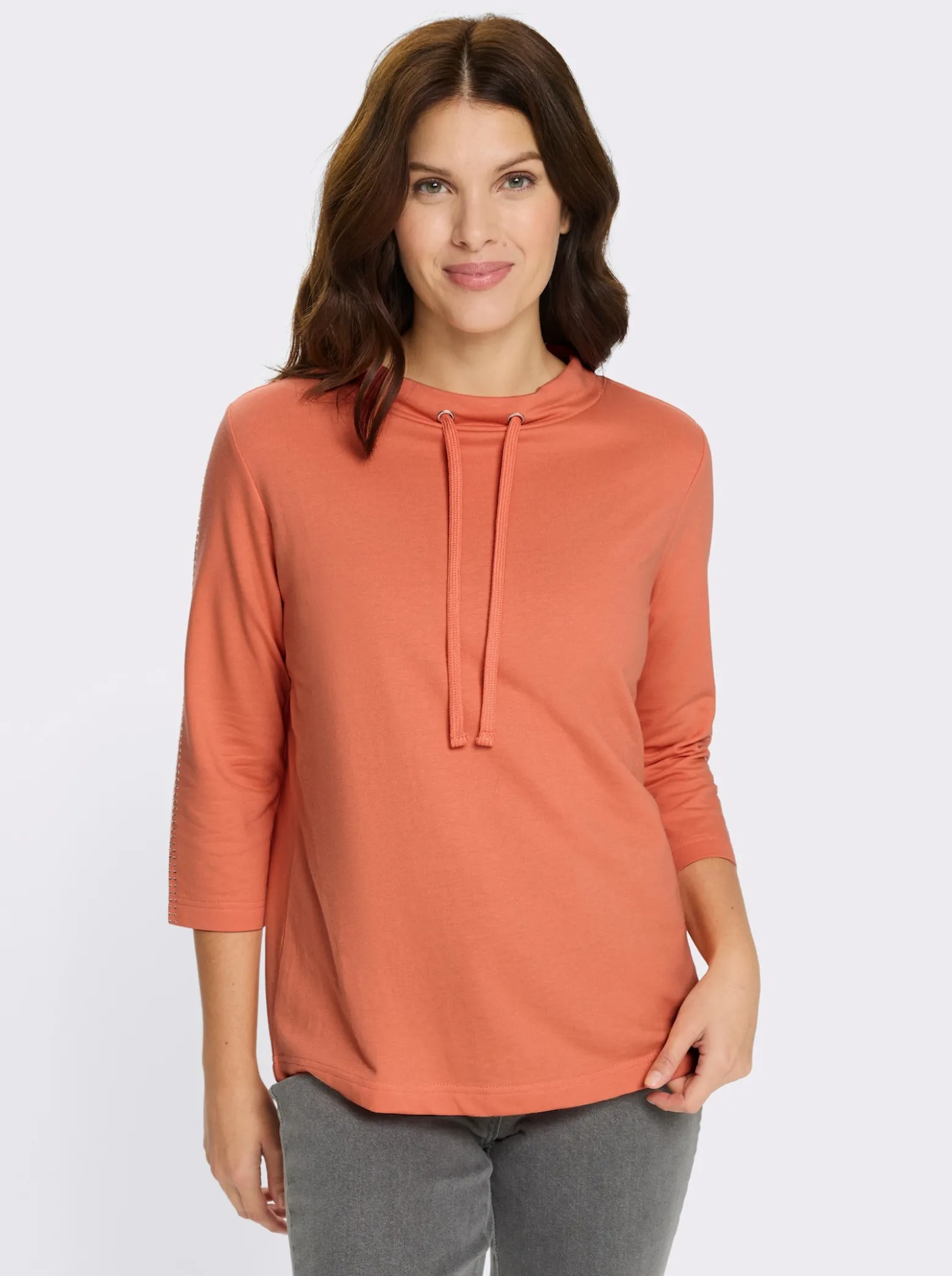 Sweatshirt mit Glitzersteinchen