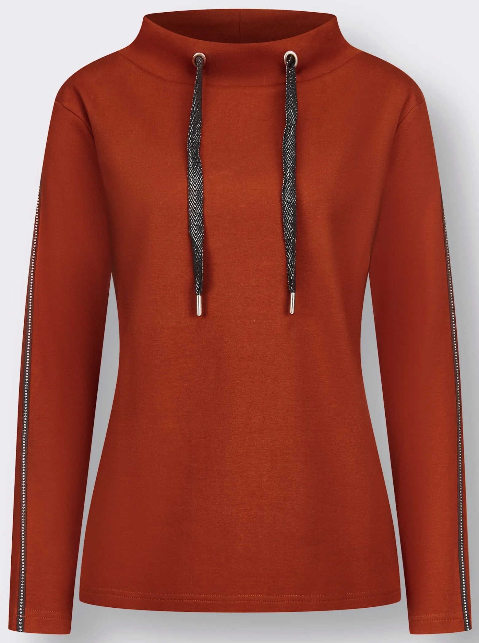 Sweatshirt mit Glitzersteinchen