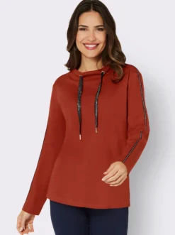 Sweatshirt mit Glitzersteinchen
