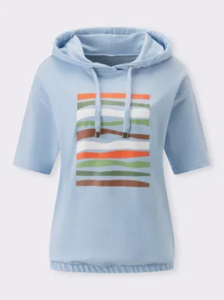 Sweatshirt mit halblangen Ärmeln