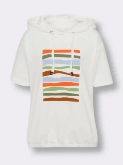 Sweatshirt mit halblangen Ärmeln