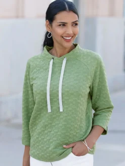 Sweatshirt mit Jacquard-Struktur