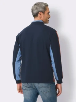Sweatshirt mit Kontrastnähten