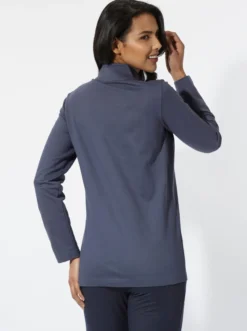 Sweatshirt mit kurzem Reißverschluss