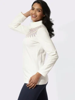 Sweatshirt mit kurzem Reißverschluss