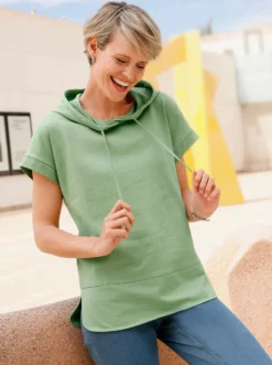 Sweatshirt mit kurzen Ärmeln