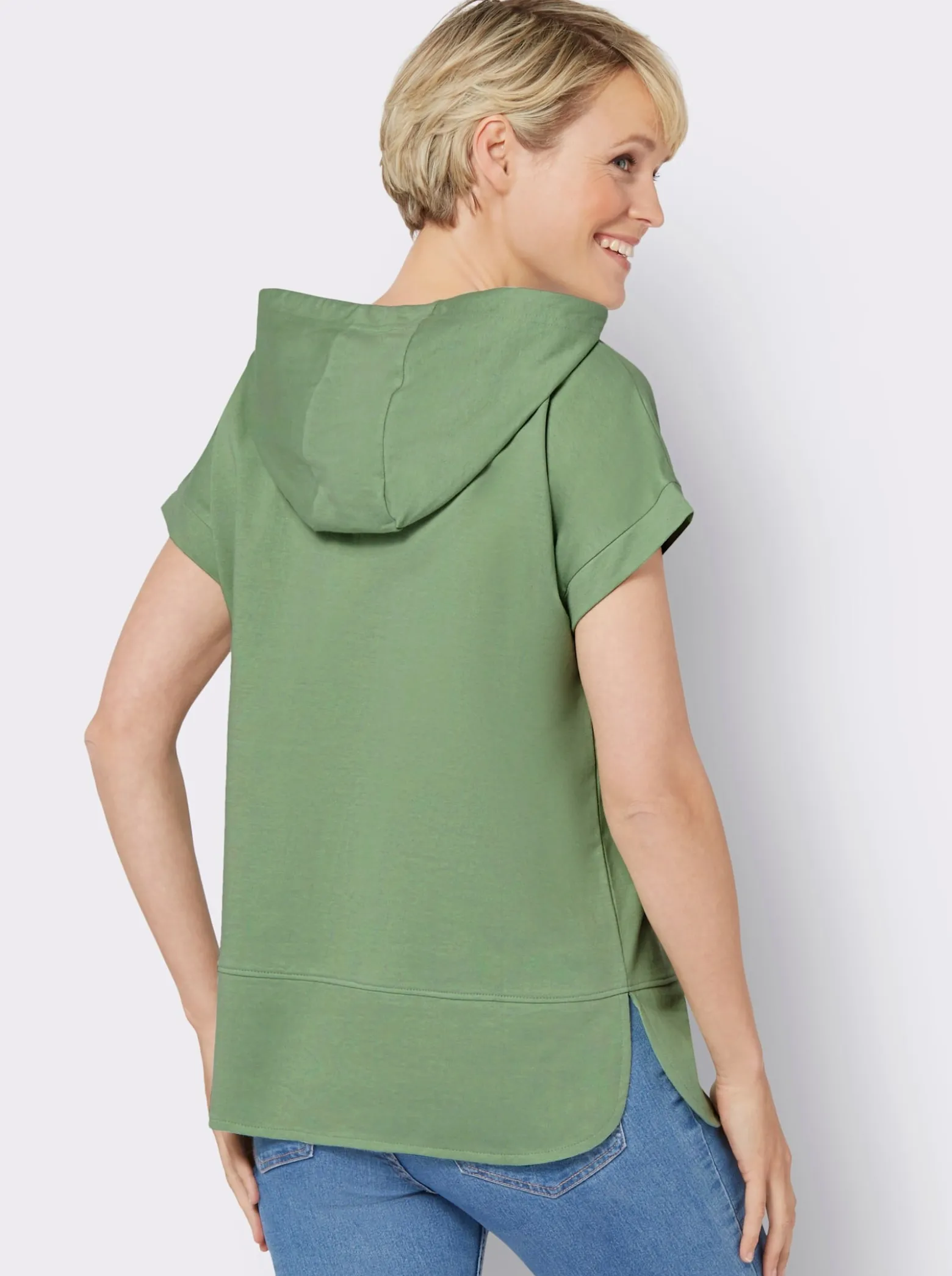 Sweatshirt mit kurzen Ärmeln