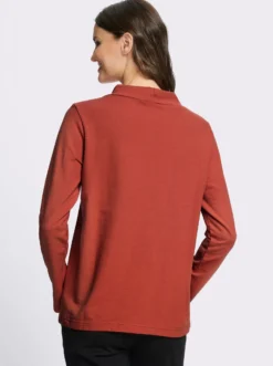 Sweatshirt mit Leo- und Folien-Print