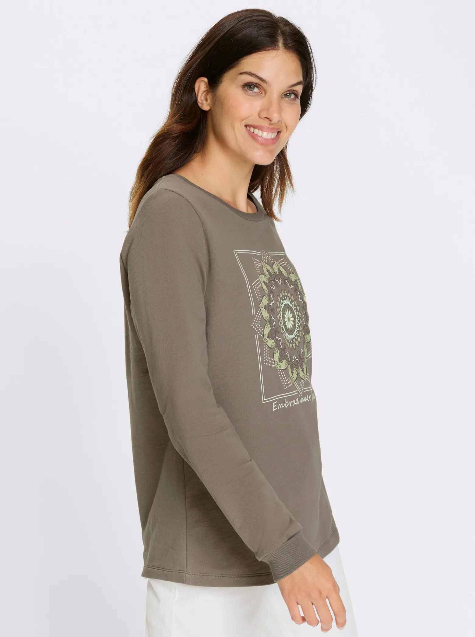 Sweatshirt mit Mandala-Druck
