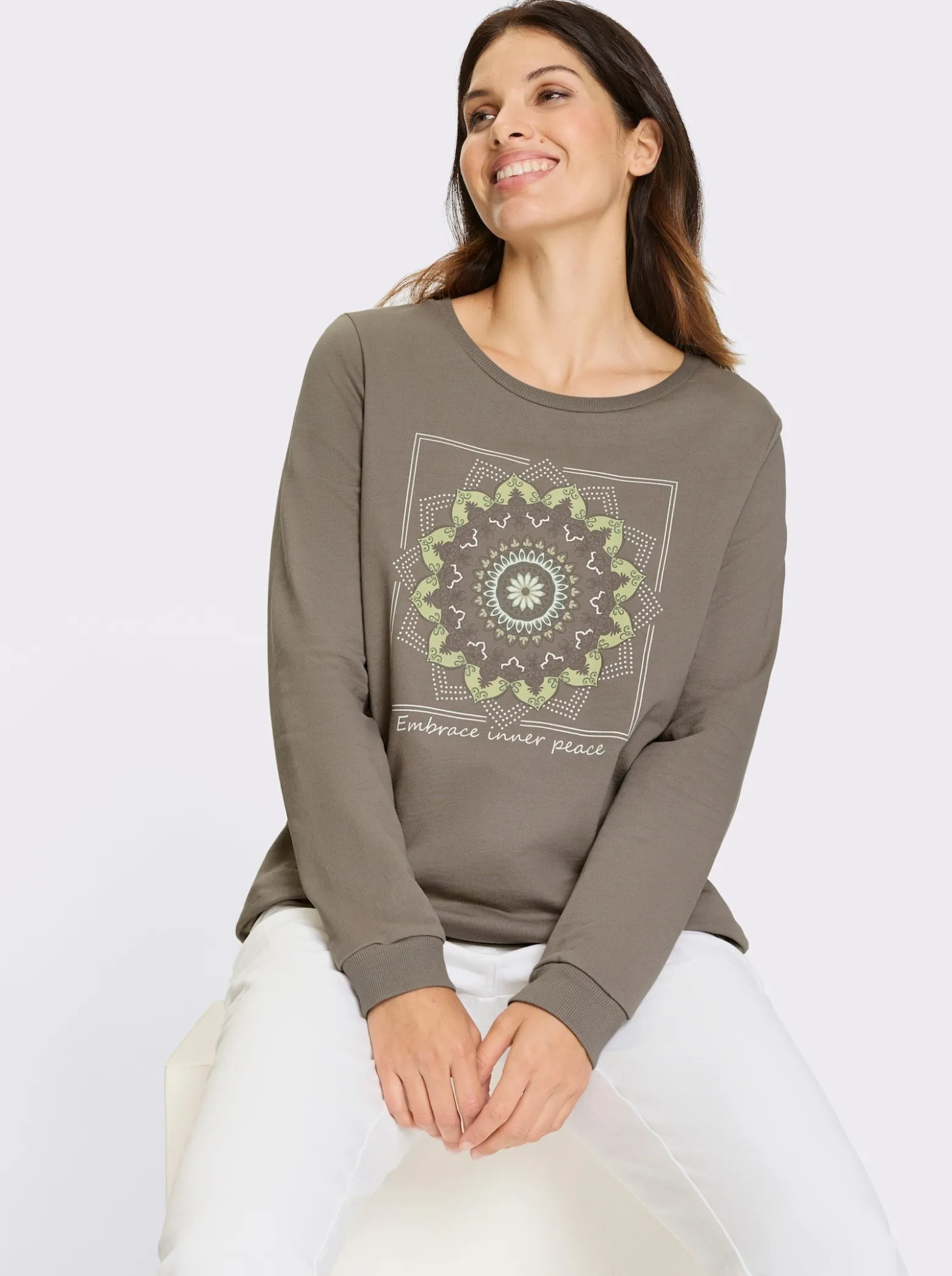 Sweatshirt mit Mandala-Druck