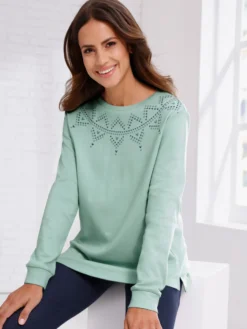 Sweatshirt mit platziertem Grafik-Print
