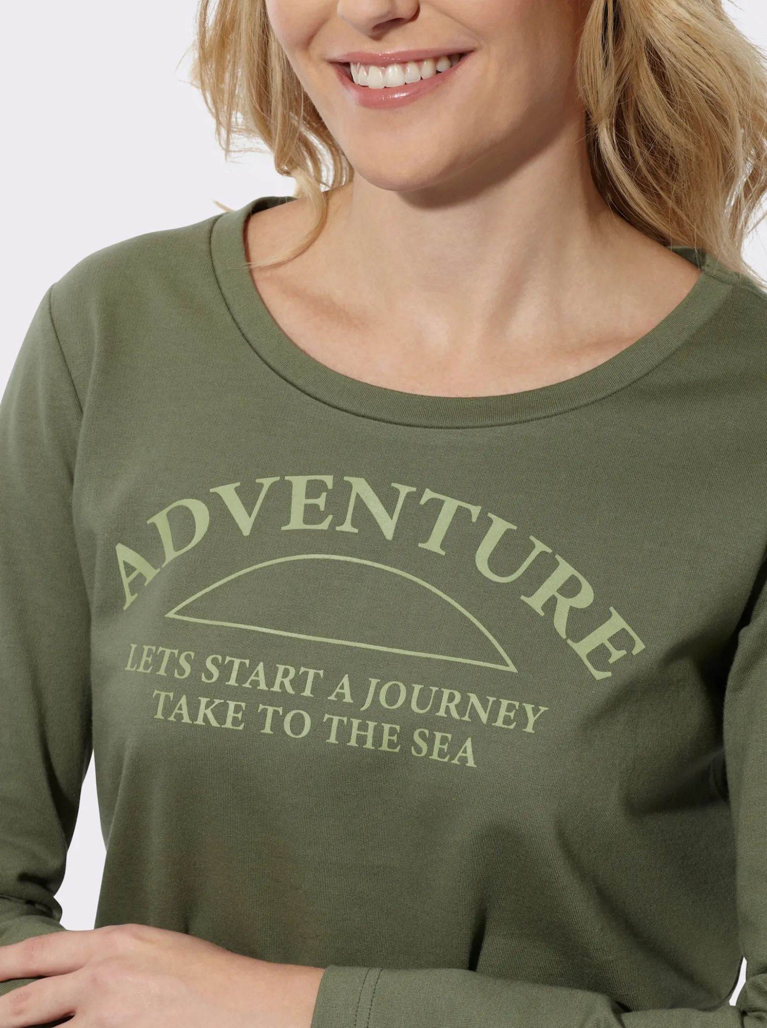 Sweatshirt mit platziertem Schriftzug