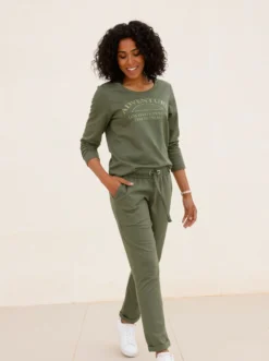 Sweatshirt mit platziertem Schriftzug