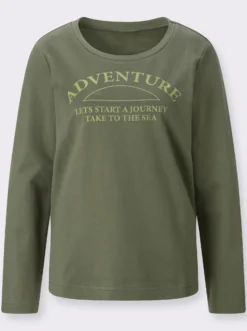 Sweatshirt mit platziertem Schriftzug