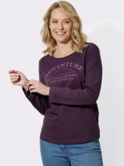 Sweatshirt mit platziertem Schriftzug