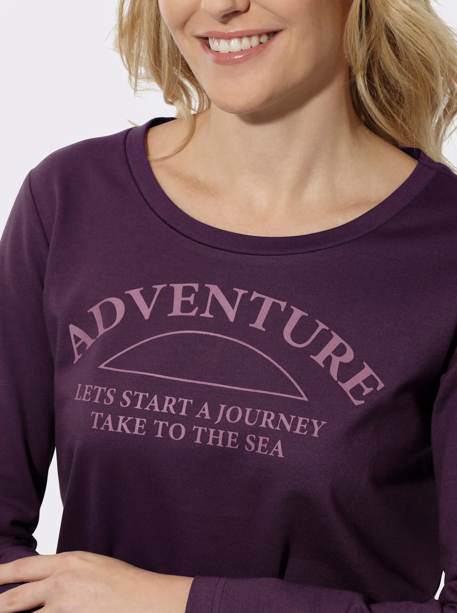 Sweatshirt mit platziertem Schriftzug