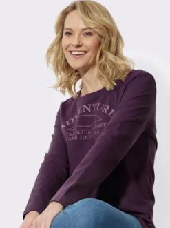 Sweatshirt mit platziertem Schriftzug
