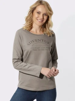 Sweatshirt mit platziertem Schriftzug