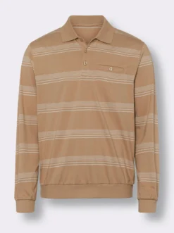 Sweatshirt mit Polokragen