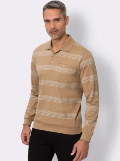 Sweatshirt mit Polokragen