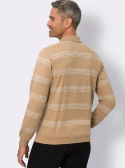 Sweatshirt mit Polokragen