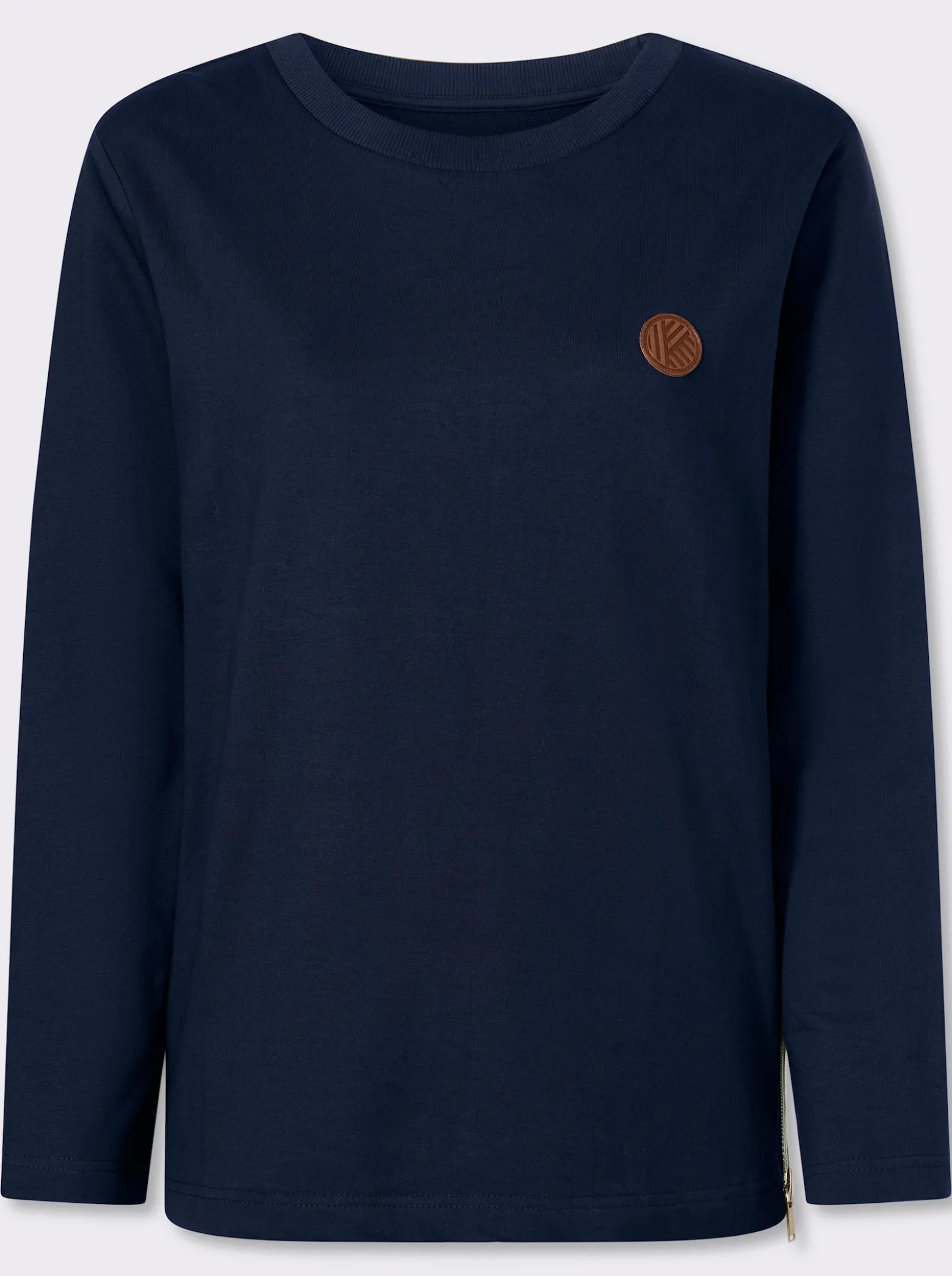 Sweatshirt mit Reißverschlüssen seitlich
