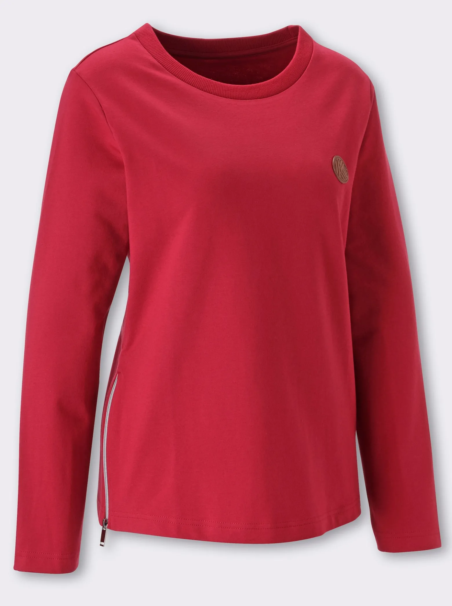 Sweatshirt mit Reißverschlüssen seitlich