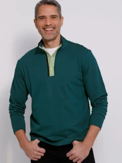 Sweatshirt mit Stehkragen