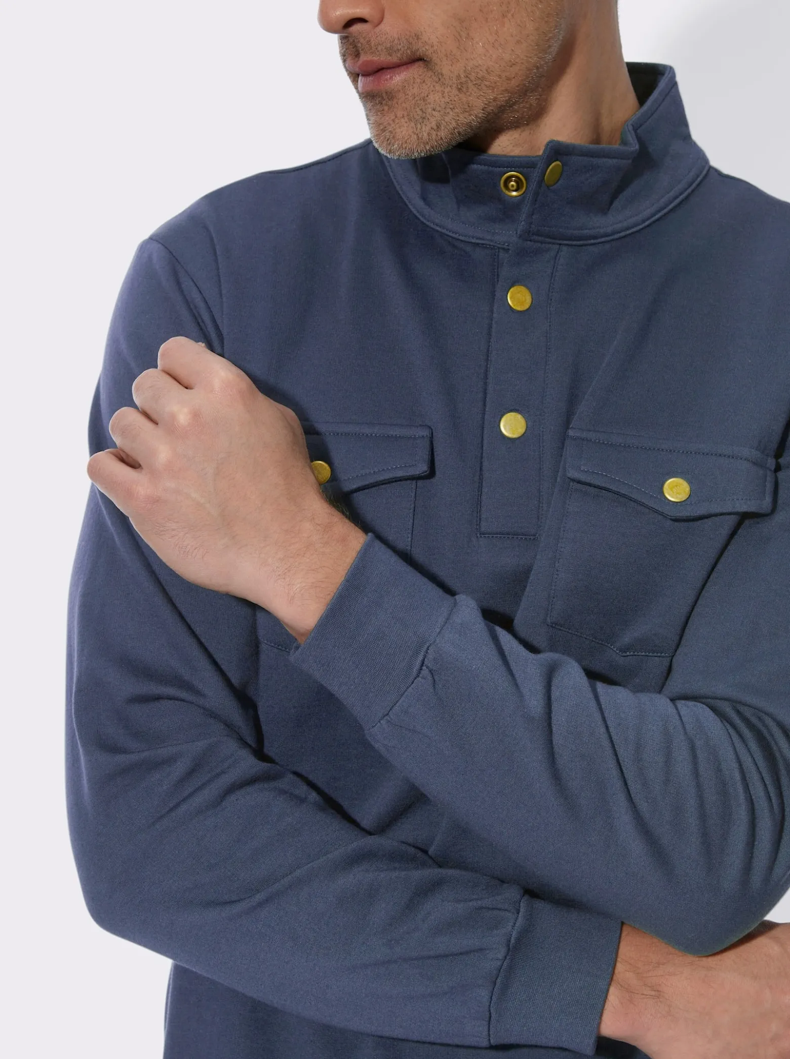 Sweatshirt mit Stehkragen