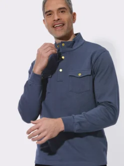 Sweatshirt mit Stehkragen