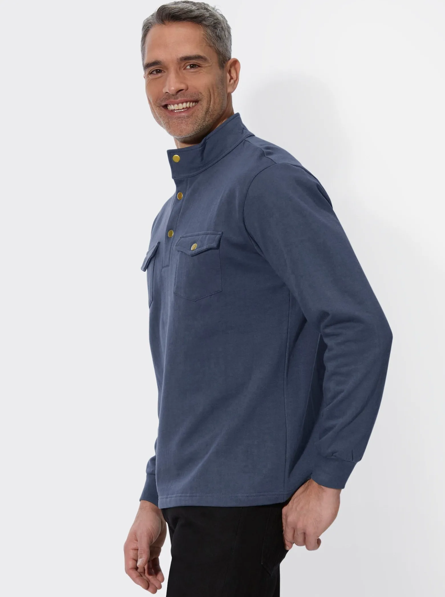 Sweatshirt mit Stehkragen
