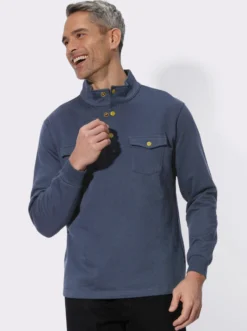 Sweatshirt mit Stehkragen