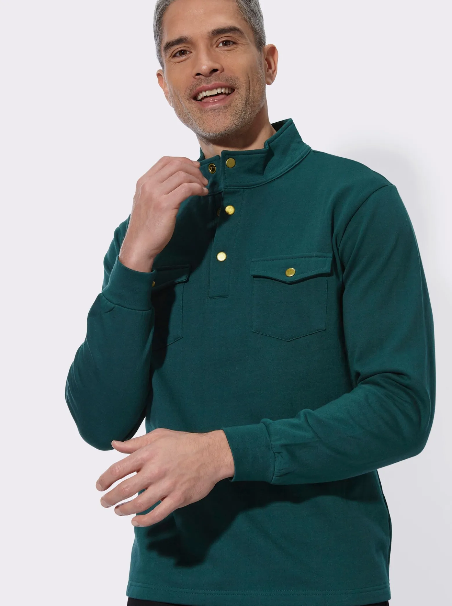 Sweatshirt mit Stehkragen