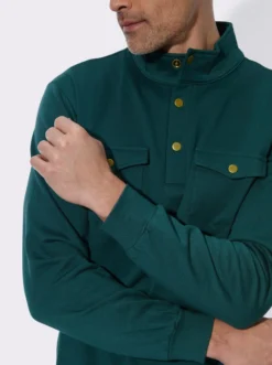 Sweatshirt mit Stehkragen