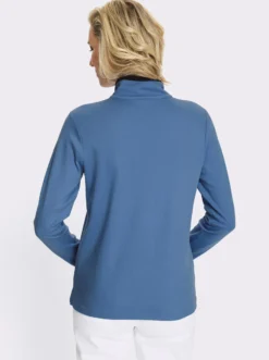 Sweatshirt mit Troyerkragen