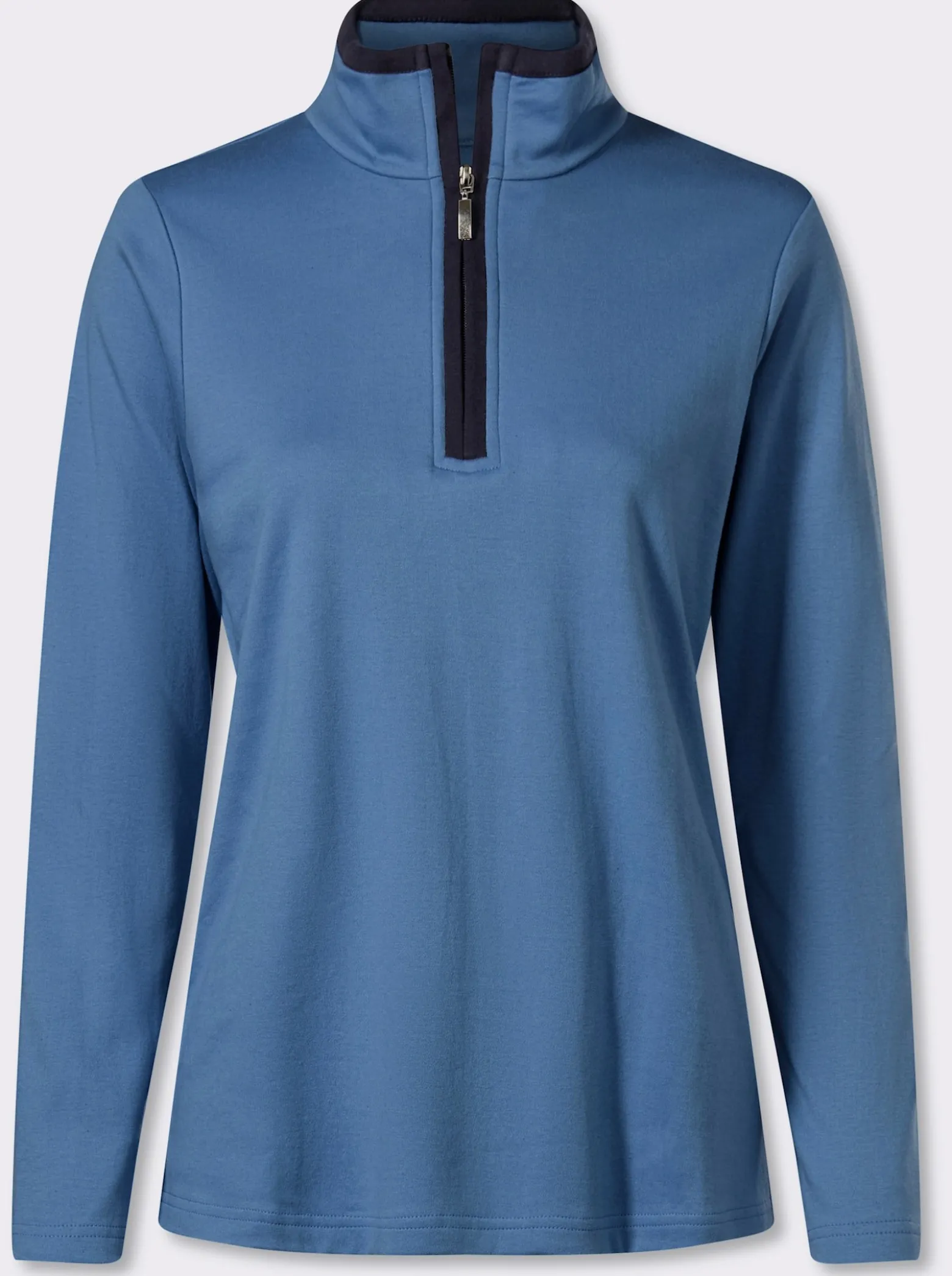 Sweatshirt mit Troyerkragen