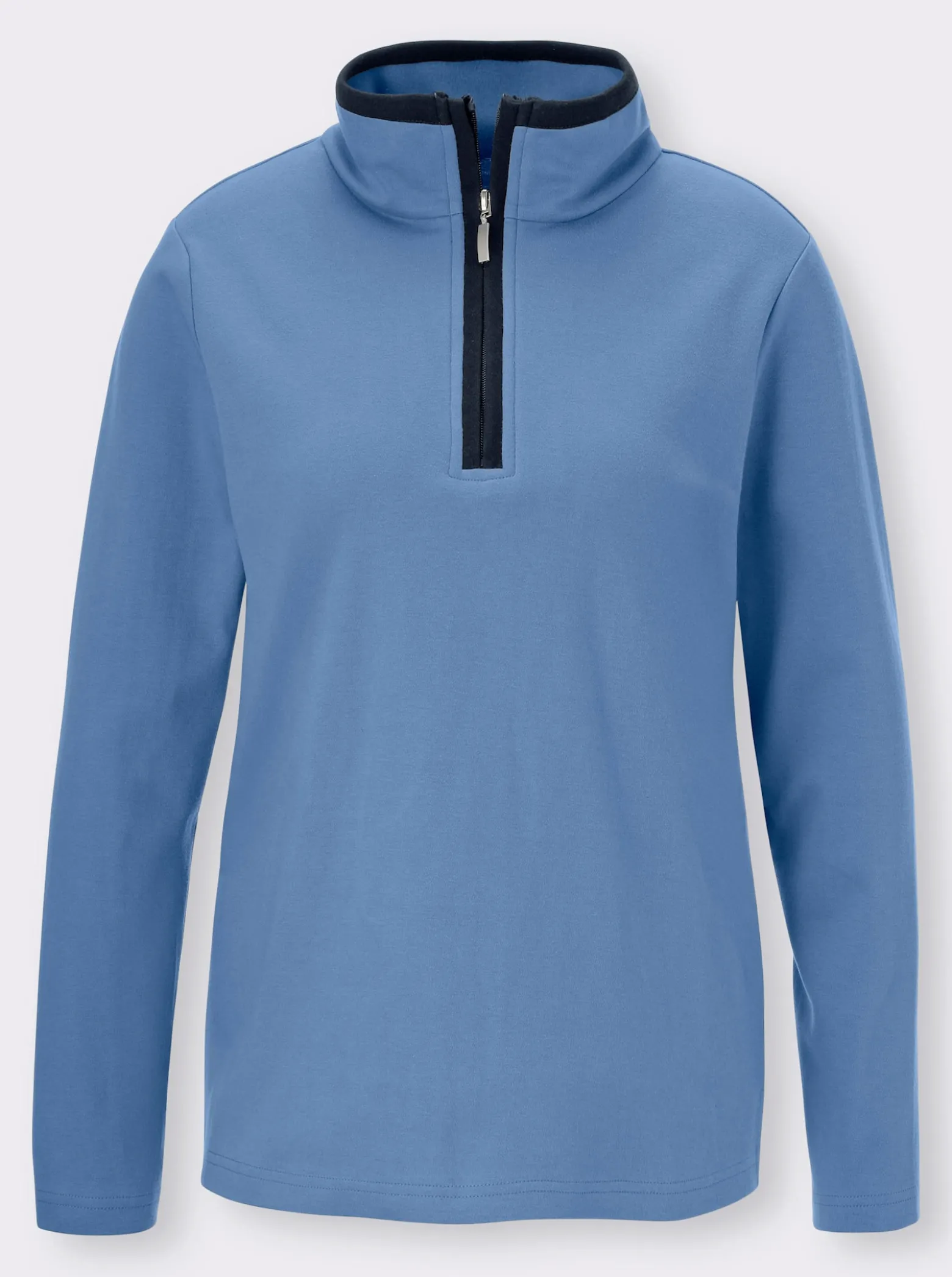 Sweatshirt mit Troyerkragen