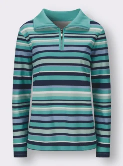 Sweatshirt mit Troyerkragen