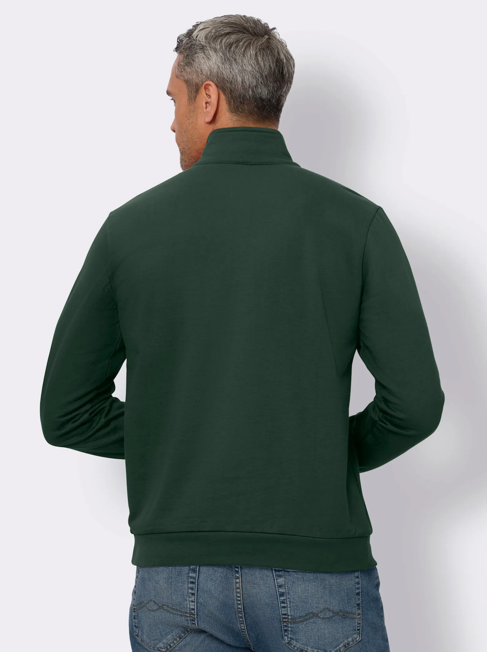 Sweatshirt mit Troyerkragen