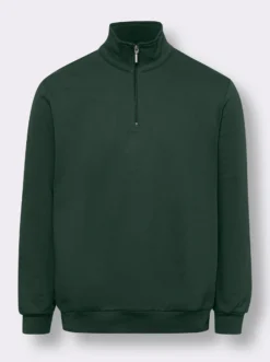 Sweatshirt mit Troyerkragen