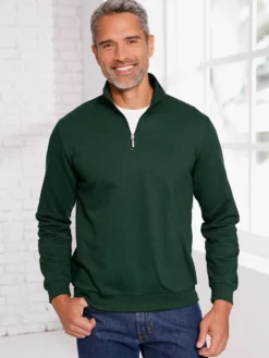 Sweatshirt mit Troyerkragen