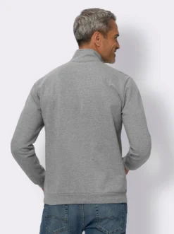 Sweatshirt mit Troyerkragen