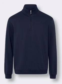 Sweatshirt mit Troyerkragen