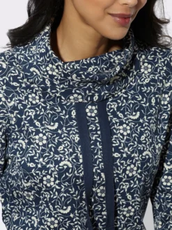 Sweatshirt mit weitem Rollkragen